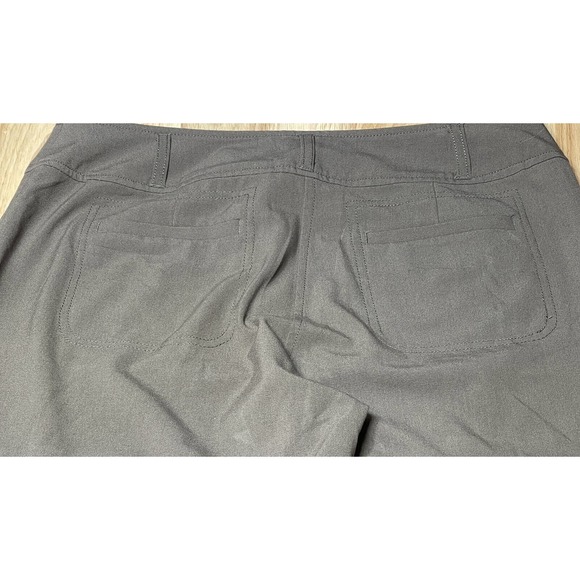 Chicos Cargo Convertible Pants Womens 1.5 Green Hiking Outdoor Roll Tab Capri - Picture 10 of 14